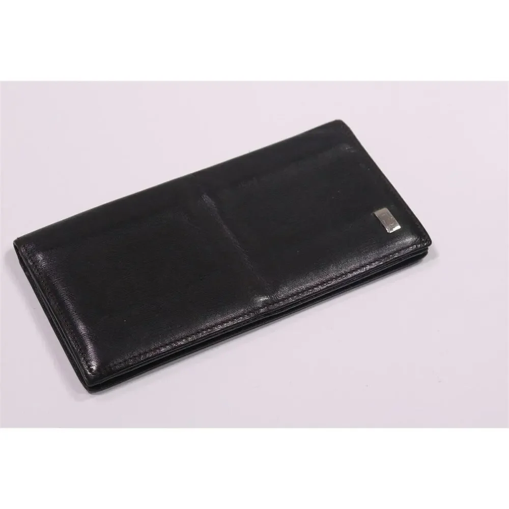 Dunhill London Black Leather Long Bifold Wallet - Picture 2 of 9